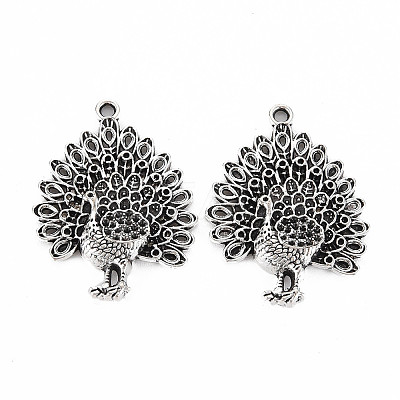 Tibetan Style Alloy Pendant Rhinestone Settings TIBEP-N008-091-1