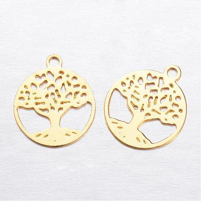 Brass Charms KK-P049-07G-1