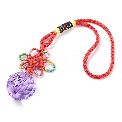 Glass Round Ball Hanging Ornaments LS-HJEW-Z006-01B-1