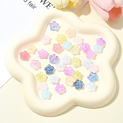 30Pcs Baking Paint Glass Beads GLAA-FS0001-97B-1