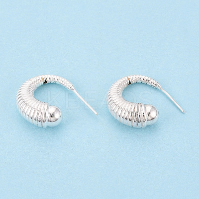 925 Sterling Silver Stud Earring Findings STER-N017-08S-1