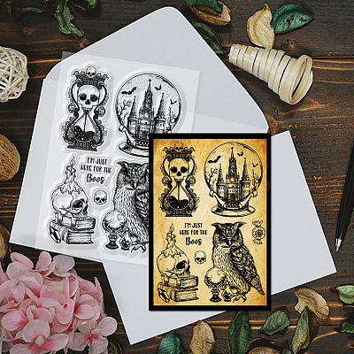 1Pc Halloween Magic Theme Carbon Steel Cutting Dies Stencils DIY-GL0004-79-1