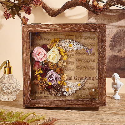 Wood Jewelry Presentation Boxes with White EVA Foam Mat Inside ODIS-WH0061-06C-1
