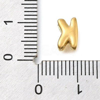 Ion Plating(IP) 304 Stainless Steel Slide Charms STAS-B075-37G-K-1