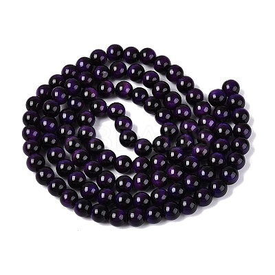 Imitation Tiger Eye Glass Beads Strands GLAA-Q106-03A-B08-1