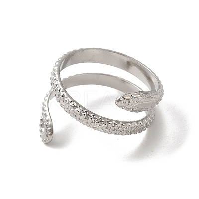 Non-Tarnish 304 Stainless Steel Cuff Rings for Women LS-RJEW-G291-02P-1