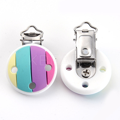 Food Grade Eco-Friendly Silicone Baby Pacifier Clips SIL-S003-05E-1