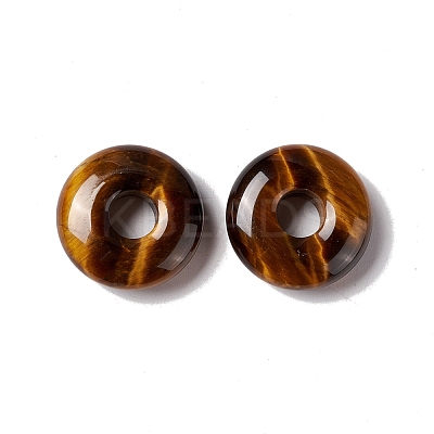 Natural Tiger Eye Pendants G-E135-03K-1
