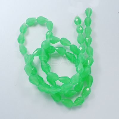 Glass Beads Strands GLAA-R023-15x10mm-M-1
