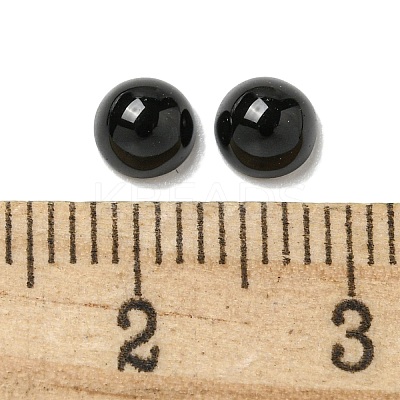 Natural Black Stone Cabochons G-Q173-01A-17-1