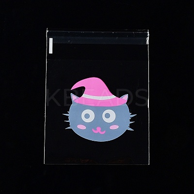 Halloween Theme Plastic Bakeware Bag ABAG-F007-03B-1