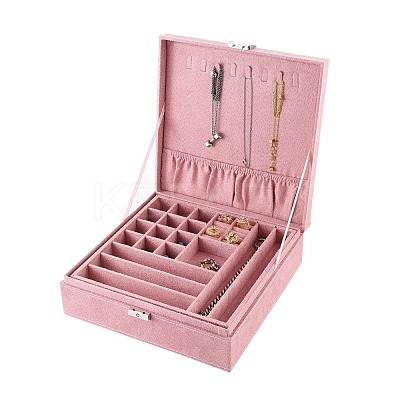 Velvet & Wood Jewelry Boxes VBOX-I001-03B-1