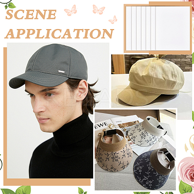 Plastic Hat Brim Liner DIY-WH0048-16A-1