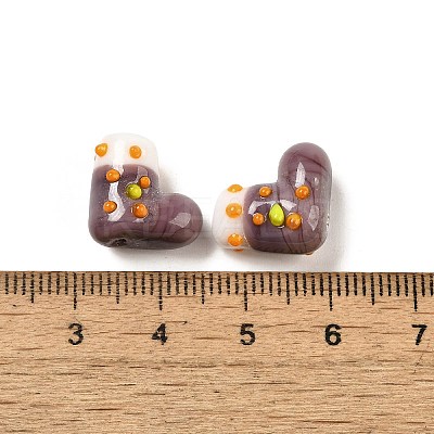 Handmade Lampwork Bumpy Beads Strands LAMP-U001-01C-1-1