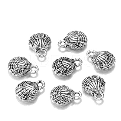 Zinc Alloy Small Shell Pendants X-PW-WG50552-03-1