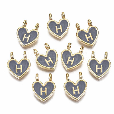 Alloy Enamel Charms ENAM-T012-02H-RS-1