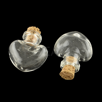 Heart Glass Bottle for Bead Containers X1-AJEW-R045-02-1