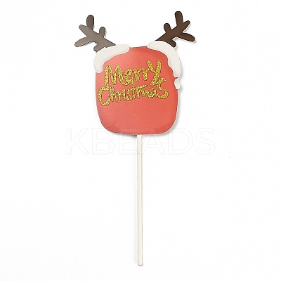 Paper Deer Head Cake Insert Card Decoration DIY-H108-29-1