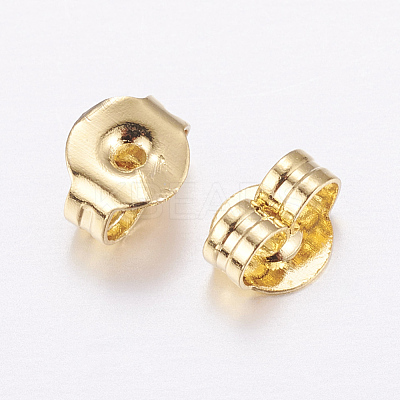 Brass Ear Nuts KK-P130-097G-1