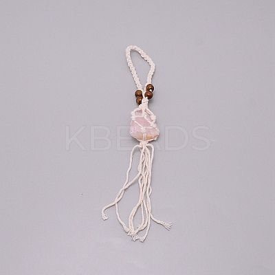 Irregular Gemstone Hanging Pendant Decoration LS-HJEW-TAC0001-10D-1