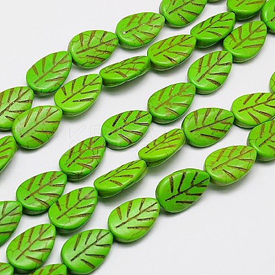 Synthetic Turquoise Beads Strands X-TURQ-G116-19x22mm-12-1