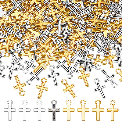 300Pcs 2 Colors Tibetan Style Alloy Pendants FIND-ME0001-56-1