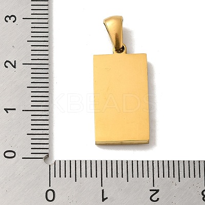 304 Stainless Steel Pendants STAS-C100-02E-G-1