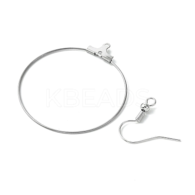 67Pcs 4 Styles 304 Stainless Steel Wire Pendants FIND-FS0002-29-1
