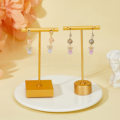 12PCS 6Colors Brass Micro Pave Cubic Zirconia Charms KK-DC0003-72-1