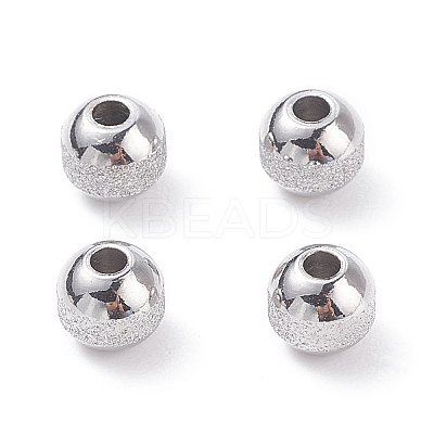 Non-Tarnish Textured 304 Stainless Steel Beads LS-STAS-P306-01D-P-1