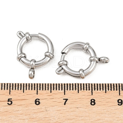 Tarnish Resistant 304 Stainless Steel Spring Ring Clasps STAS-R083-04-1
