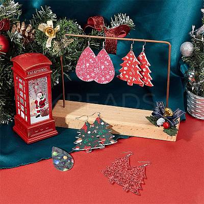 DIY Christmas Themed Earring Making Kits DIY-SC0014-35P-1