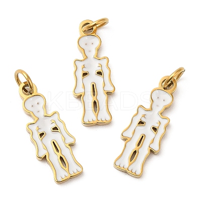 Halloween Ion Plating(IP) 304 Stainless Steel Pendants STAS-D066-09G-1