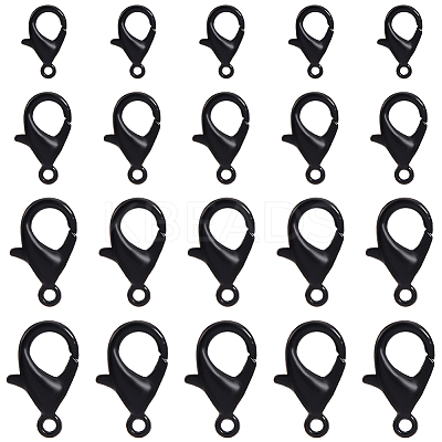 320Pcs 4 Styles Zinc Alloy Lobster Claw Clasps FIND-SC0013-13-1