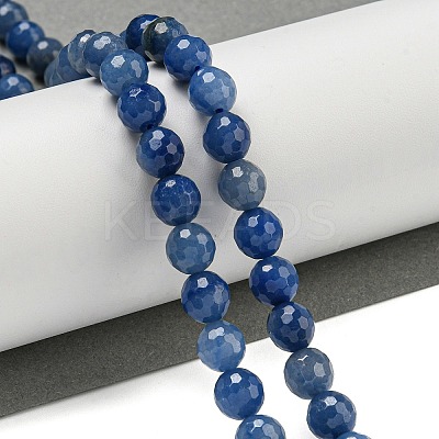 Dyed & Heated Natural Blue Aventurine Beads Strands G-E571-A10-02-1