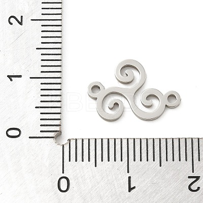 201 Stainless Steel Laser Cut Connector Charms LS-STAS-R133-02P-01-1