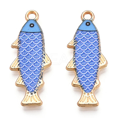 Alloy Enamel Pendants FIND-C037-16G-02-1-1