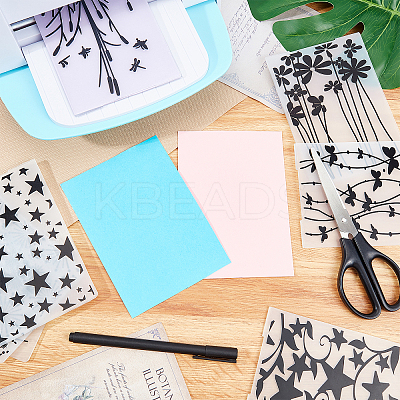 Plastic Embossing Folders DIY-WH0186-60-1