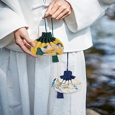3Pcs 3 Styles Polycotton Embroidery Hanging Bags ABAG-LP0001-27B-1