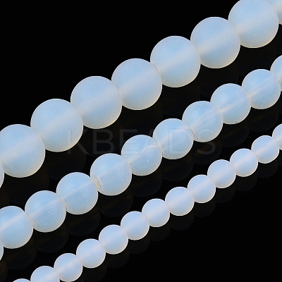 Imitation Opalite Glass Beads Strands GLAA-T032-J8mm-MD02-1