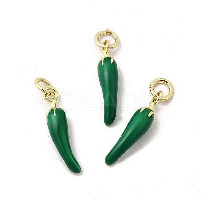Brass Enamel Pendants KK-K302-24G-01-1