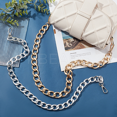 2Pcs 2 Colors Aluminum Curb Chain Bag Handles FIND-PH0005-15-1