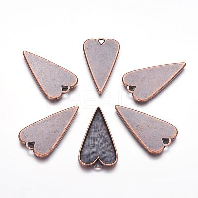 Tibetan Style Alloy Big Pendant Cabochon Settings RLF11251Y-NF-1