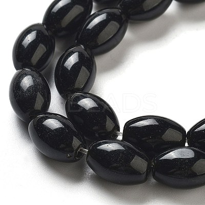 Natural Black Jasper Beads Strands G-B106-B17-01-1