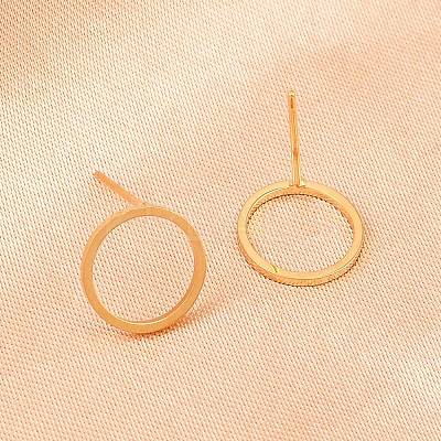 316 Stainless Steel Stud Earrings EJEW-D339-05G-1
