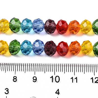 Transparent Glass Beads Strands X-GLAA-T023-08B-1