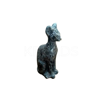 Egyptian Cat Natural Fire Stone Jasper Display Decorations WG11077-03-1