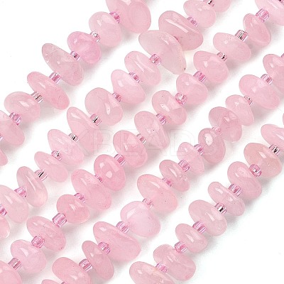 Natural Rose Quartz Beads Strands G-F821-B02-01-1