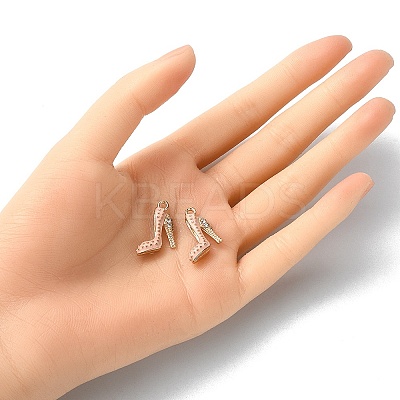 2Pcs Alloy Enamel Stilettos Pendants ENAM-YW0002-30D-1