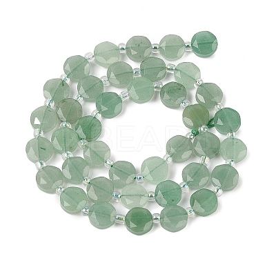 Natural Green Aventurine Beads Strands G-N342-77B-1